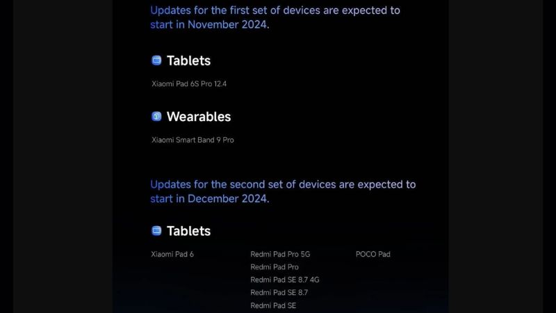 HyperOS 2.0 và danh sách thiết bị