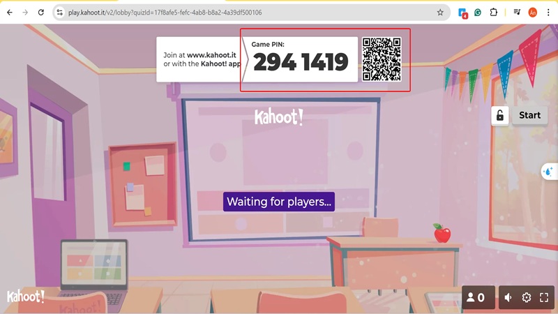 Hướng dẫn người chơi truy cập Kahoot Join