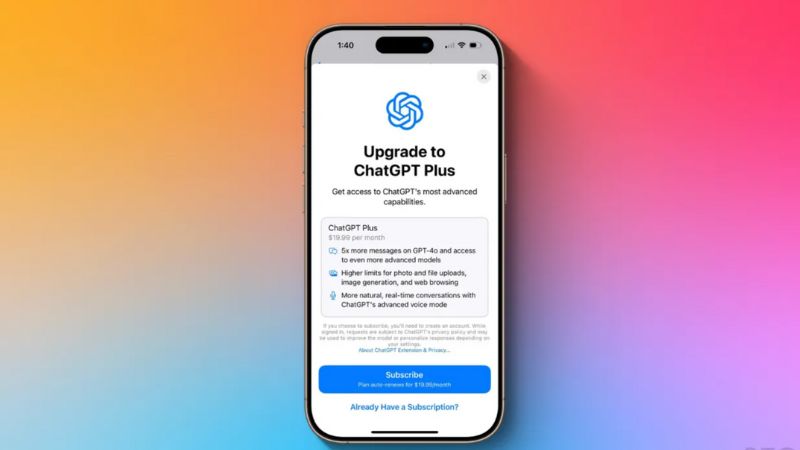 iOS 18.2 tích hợp Chat GPT 