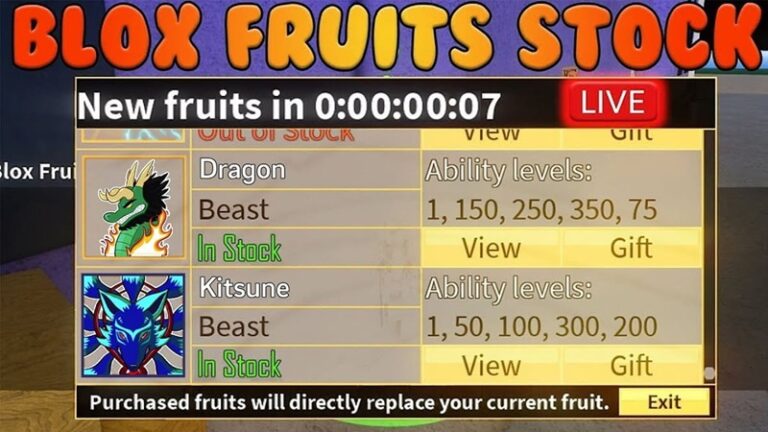 Blox Fruits Stock Là Gì? Hướng Dẫn Thêm Trái Ác Quỷ Vào Discord