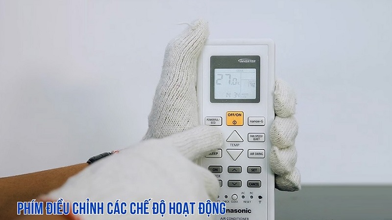 Các nút điều khiển điều hòa Panasonic và chức năng sử dụng đầy đủ nhất