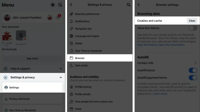 Cách xóa dữ liệu Facebook trên iPhone