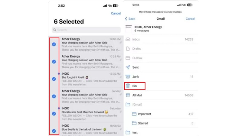 6. Xóa bộ nhớ đệm và tệp của ứng dụng Mail