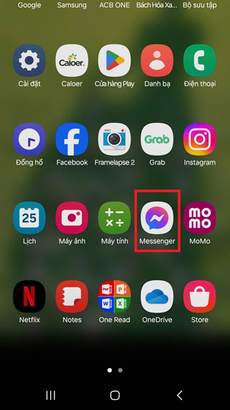 Xóa tin nhắn Messenger 2 bên trên Android