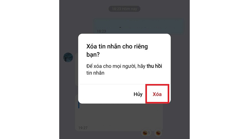 Cách để xóa tin nhắn Zalo trên điện thoại