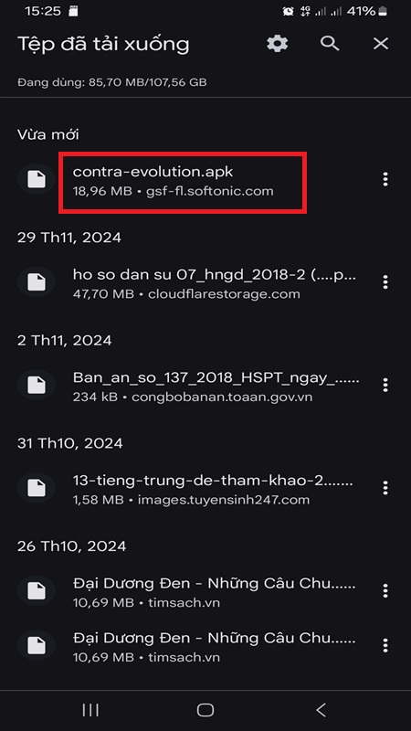 Hướng dẫn tải game Contra: Evolution APK