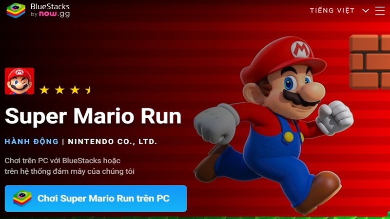 Cách tải game Mario - Super Mario Run từ Bluestacks 