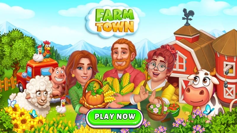 Tải game nông trại hay - Farm Town