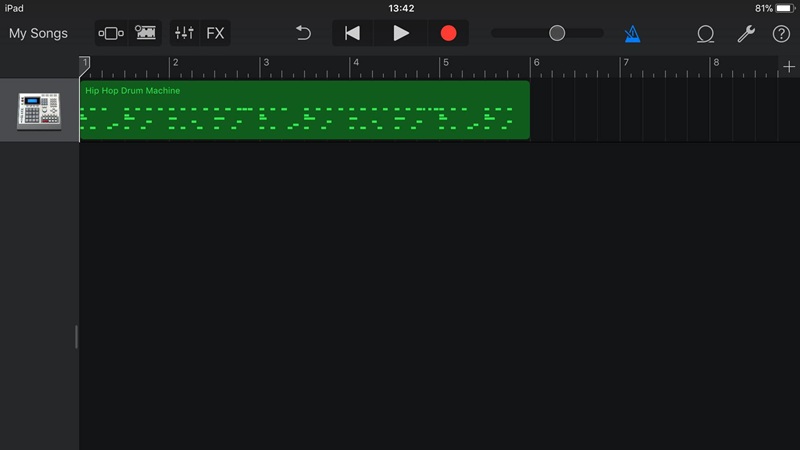 Tìm hiểu trang dự án sau khi tải GarageBand
