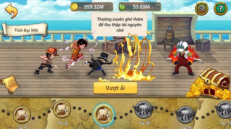 Gameplay chi tiết của Hải Tặc Đại Chiến