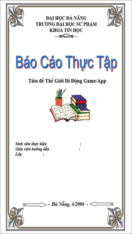 Mẫu bìa sáng tạo, độc đáo