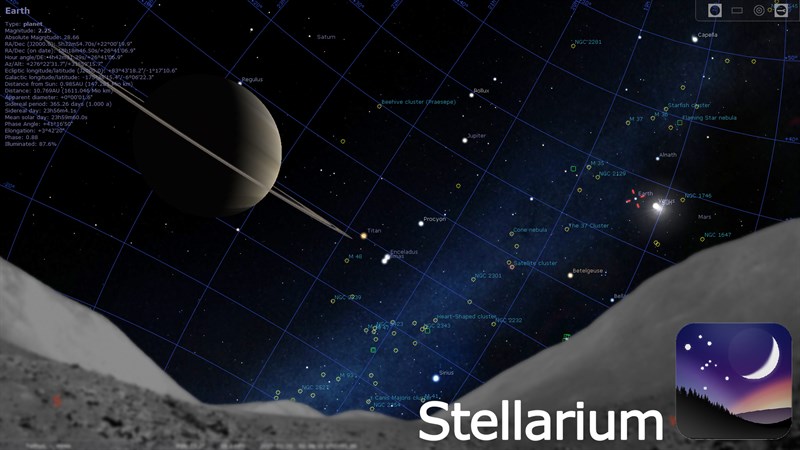 Giới thiệu ứng dụng khám phá thiên văn, vũ trụ - Stellarium