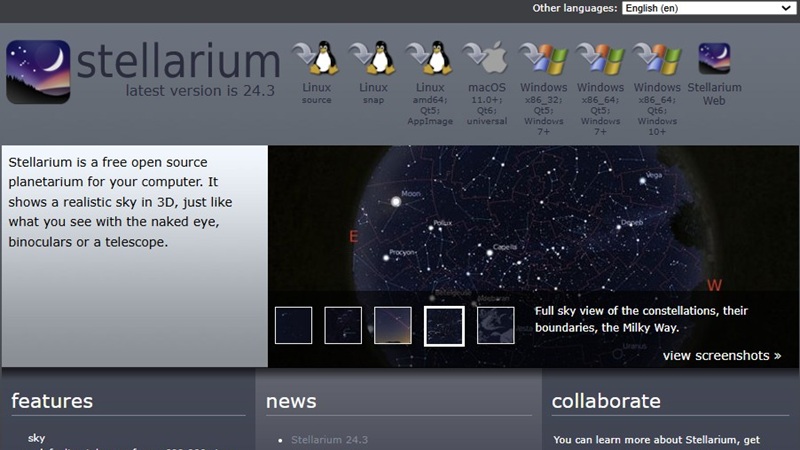Cách tải Stellarium để khám phá vũ trụ trên máy tính