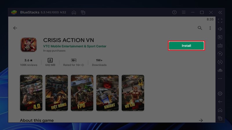 Hướng dẫn tải Tập Kích (Crisis Action VN) trên PC