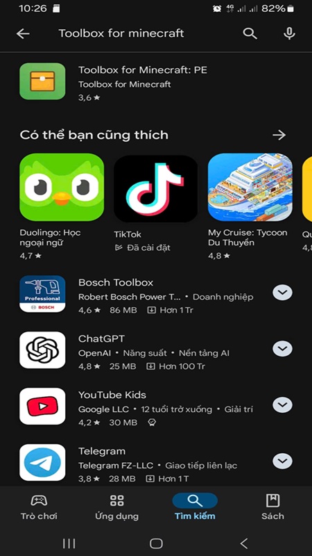 Cách tải Toolbox for Minecraft trên Android