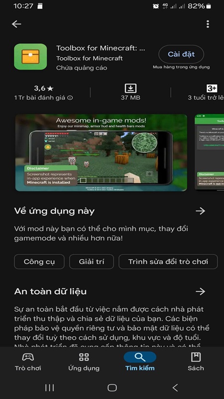 Cách tải Toolbox for Minecraft trên Android