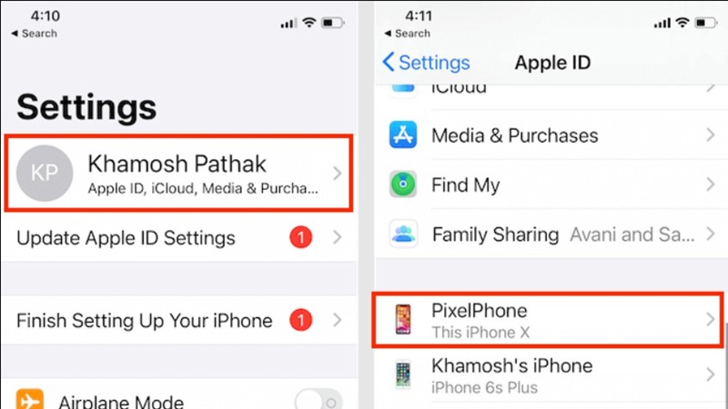 Cách bật Find My iPhone