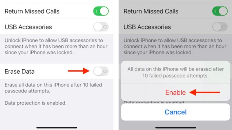 Cách xóa iPhone từ xa sau nhiều lần nhập sai mật khẩu