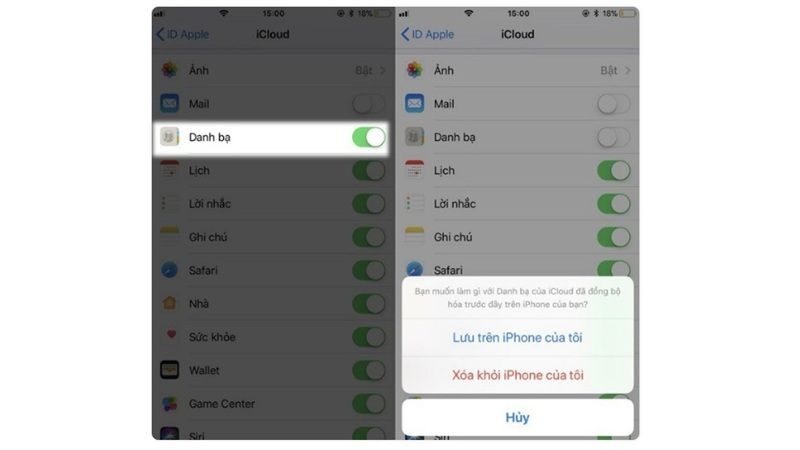 Cách xóa danh bạ trên iPhone từ iCloud