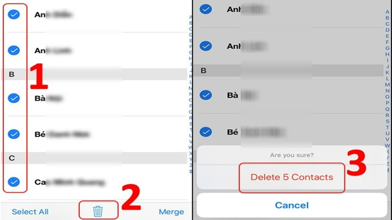 Xóa danh bạ iPhone bằng Cleanup Duplicate Contacts