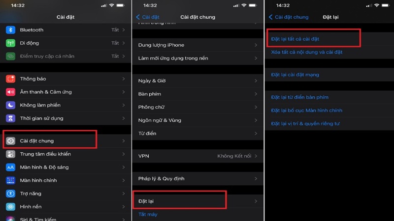 Khôi phục cài đặt gốc để xóa tất cả danh bạ iPhone