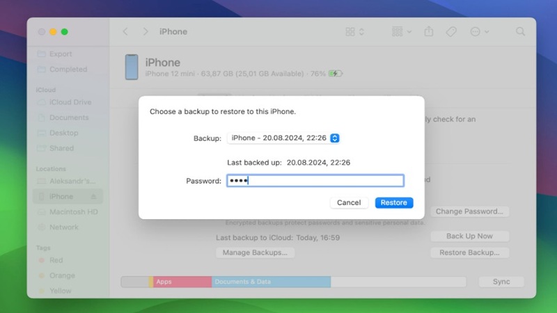 Cách khôi phục tin nhắn iMessage đã xóa từ iTunes hoặc Finder