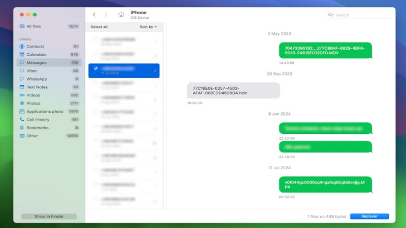 Cách khôi phục tin nhắn iMessage đã xóa bằng phần mềm Disk Drill