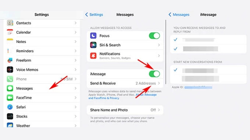 Các mẹo khác để khôi phục iMessage đã xóa