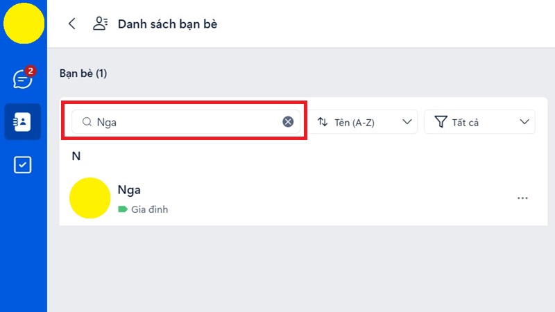 Cách xóa bạn Zalo nhanh trên máy tính