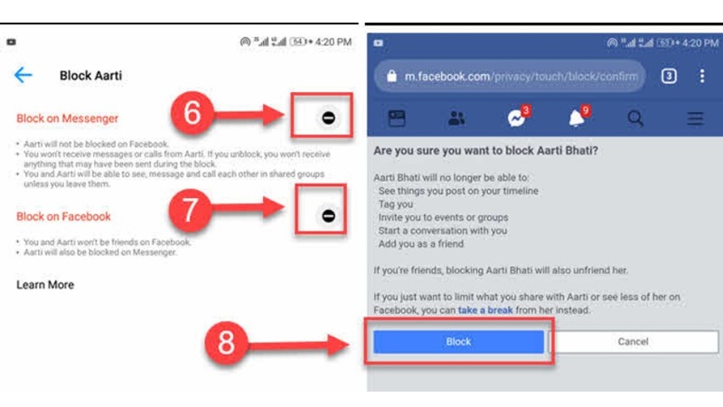 Cách xóa ai đó khỏi danh sách bạn bè của bạn trong Messenger bằng cách chặn