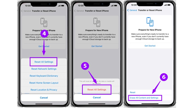 Cách xóa dữ liệu game trên iOS bằng cách khôi phục cài đặt gốc