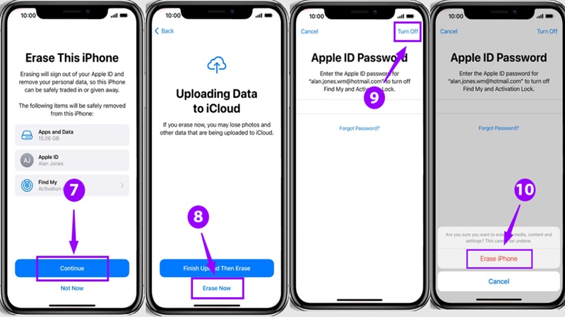 Cách xóa dữ liệu game trên iOS bằng cách khôi phục cài đặt gốc