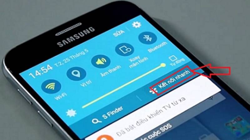 Mở tính năng Quick Connect trên điện thoại