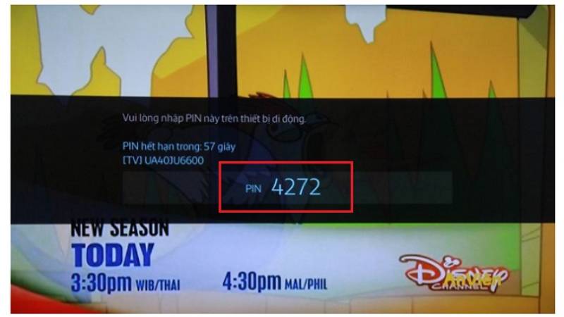 Nhập mã PIN để hoàn tất kết nối