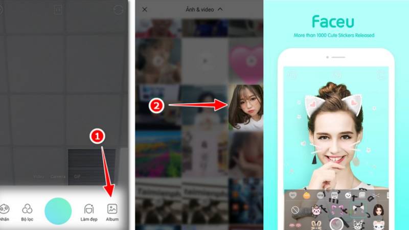 Hướng dẫn chỉnh sửa ảnh sau khi tải FaceU iOS