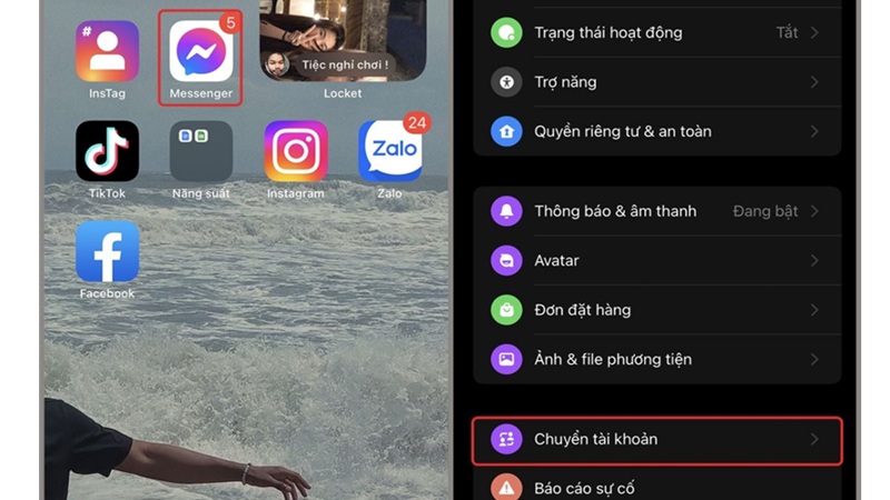 Cách gỡ tài khoản hoặc xóa Messenger trên iPhone