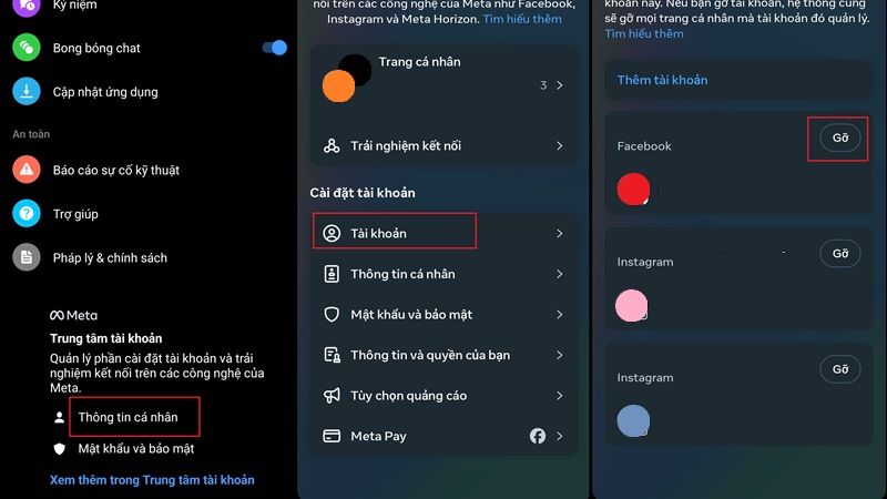 Gỡ tài khoản Messenger khỏi ứng dụng trên iPhone