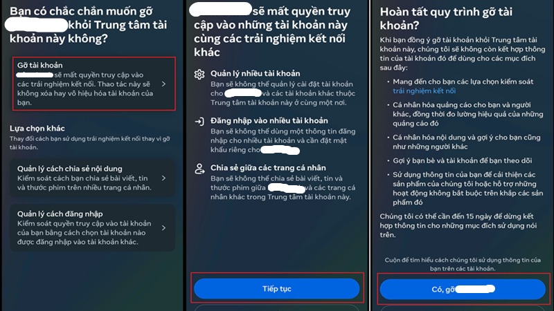 Gỡ tài khoản Messenger khỏi ứng dụng trên iPhone