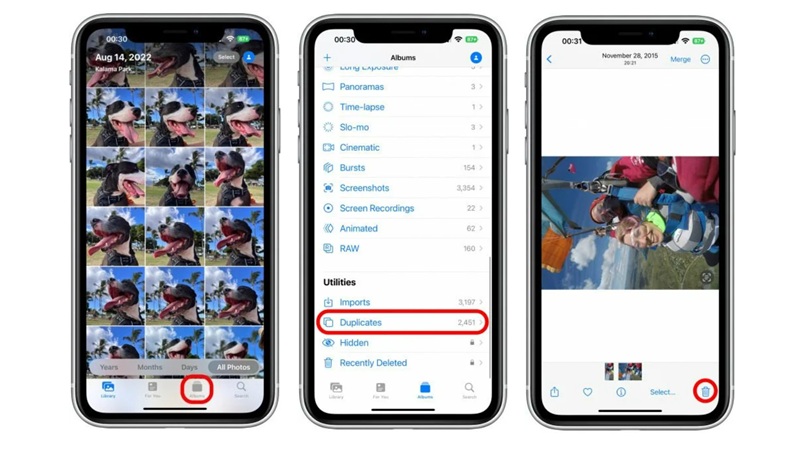 Cách xóa nhiều ảnh trùng lặp trên iPhone