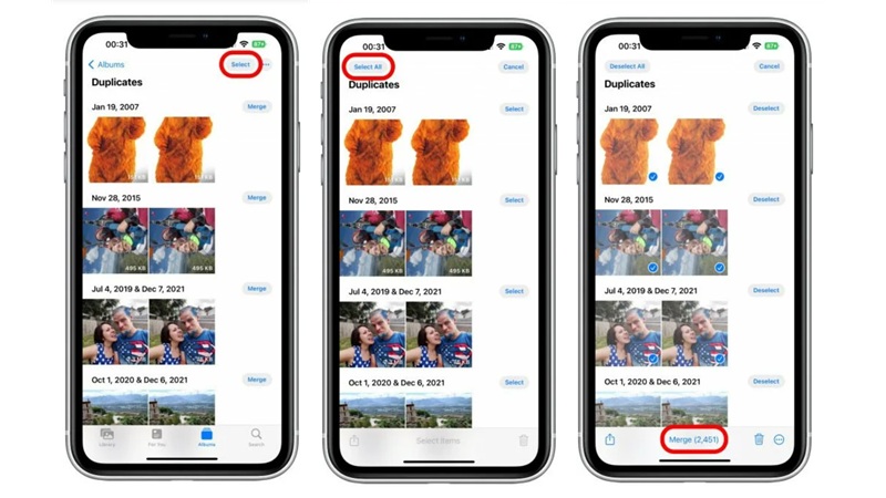 Cách xóa nhiều ảnh trùng lặp trên iPhone