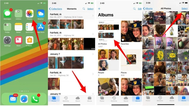 Cách xóa tất cả ảnh khỏi iPhone