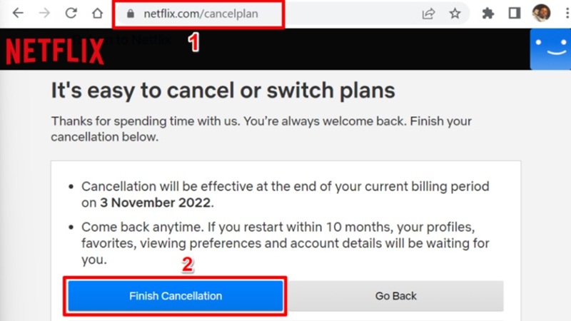 Xóa tài khoản Netflix của bạn trên Web