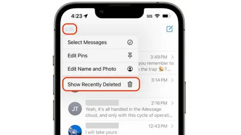 Xóa tin nhắn iPhone bằng Dr.Fone - Data Eraser (iOS)