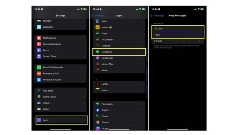 Cách xóa tin nhắn iPhone vĩnh viễn từ bản sao lưu iCloud