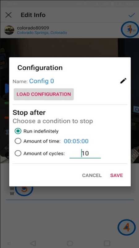 Xóa tin nhắn trên Instagram bằng AutoClicker trên Android/iOS
