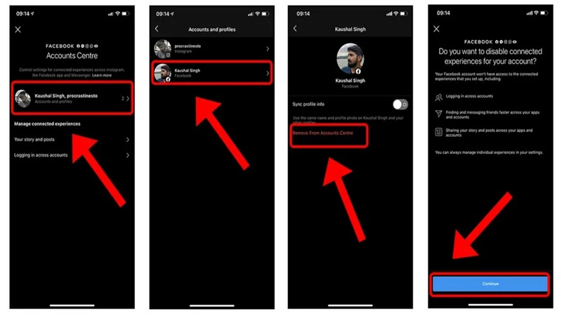 Cách xóa tin nhắn Facebook Messenger khỏi Instagram
