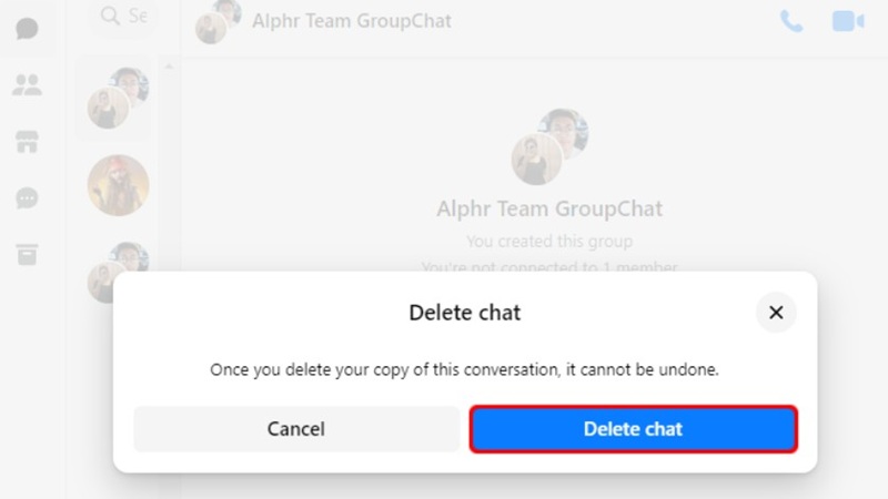 Xóa toàn bộ tin nhắn nhóm trên Messenger từ máy tính