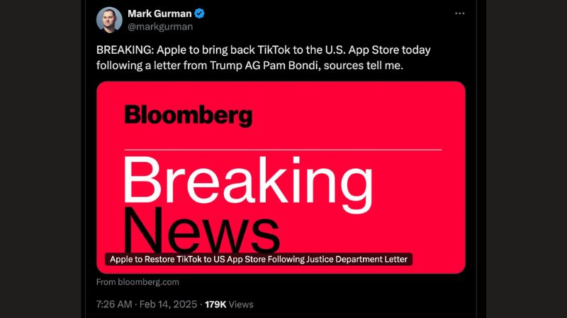 Tiktok sẽ quay trở lại App Store