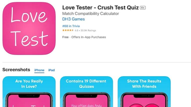 Testing Lover Tải Love Tester: Ứng dụng tình yêu giúp thấu hiểu nhau hơn