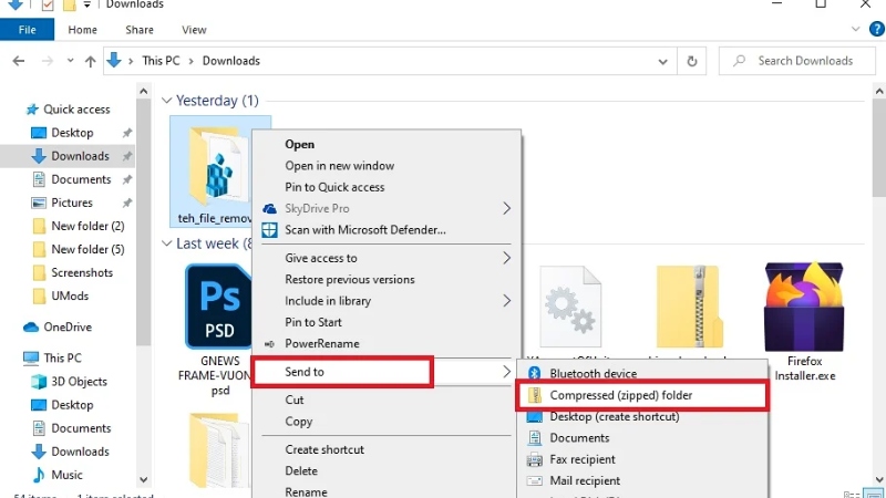 6 cách nén file PDF, Zip, Rar, Word, Excel đơn giản, miễn phí, nhanh chóng Cach-nen-file-19